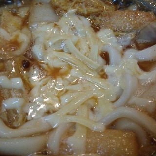 味噌煮込みチーズうどん